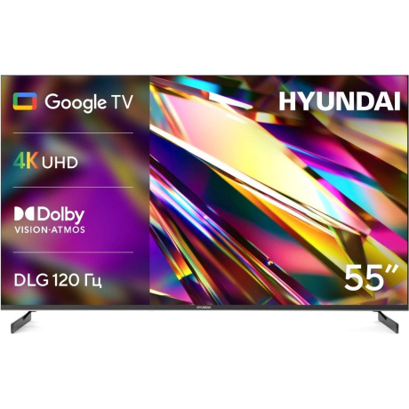 Телевизор Hyundai H-LED55BU7011 55" 4K Ultra HD LED Smart Google TV Frameless черный
