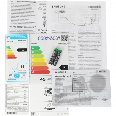 Телевизор Samsung UE43F6000FUXRU 43" HD LED Smart черный - фото 15