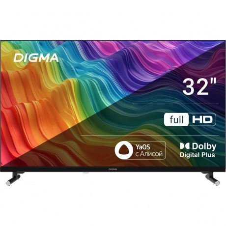 

Телевизор Digma DM-LED32SBB33 32" FULL HD LED Smart Яндекс.ТВ Frameless черный