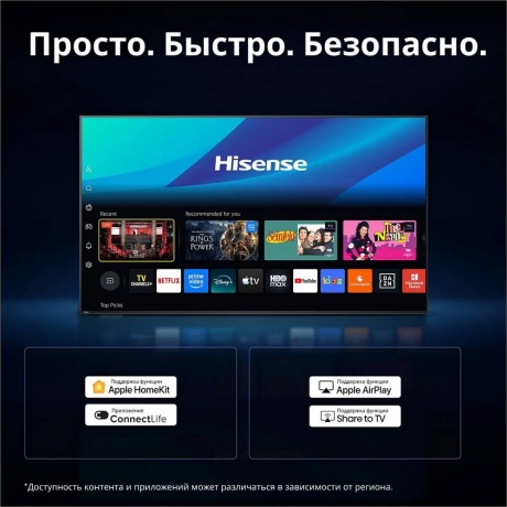 Телевизор Hisense 32A5S RU 32" FullHD QLED черный - фото 21