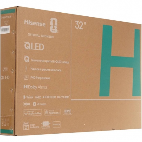 Телевизор Hisense 32A5S RU 32" FullHD QLED черный - фото 23
