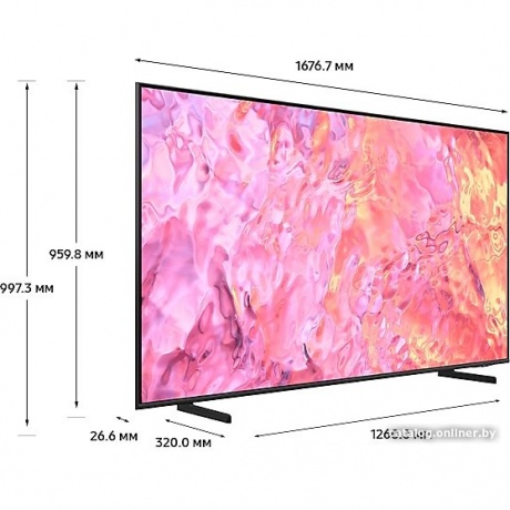 Телевизор Samsung QE85Q60CAUXCE 85" 4K UltraHD QLED черный - фото 4