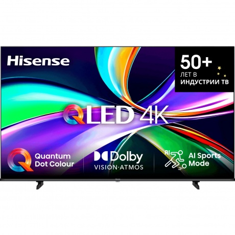

Телевизор Hisense 55E7Q RU 55" QLED Ultra HD Black 2025, Черный