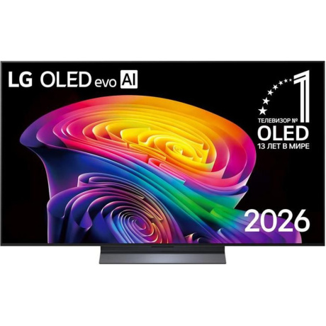 Телевизор LG OLED55C6RLA.ARUG 55'' OLED Ultra HD черный металл, 2026