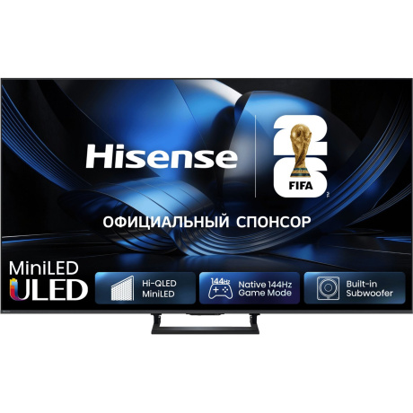 Телевизор Hisense 75U7S 75" QLED 4K Ultra HD угольно-серый