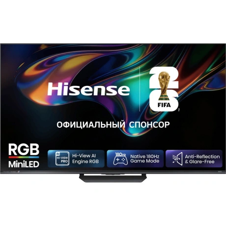 Телевизор Hisense 75UR8S черный QLED 75" 4K Ultra HD