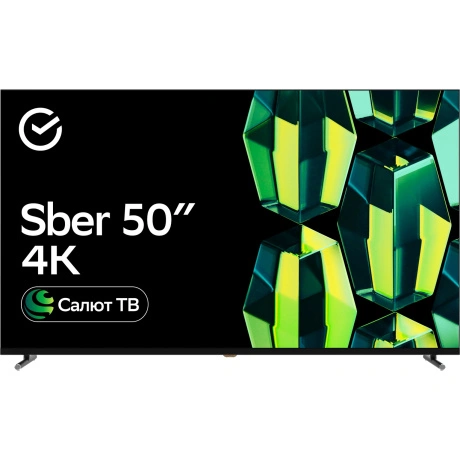 Телевизор Sber SDX-50U4124 Салют ТВ Frameless черный LED 50" 4K ...