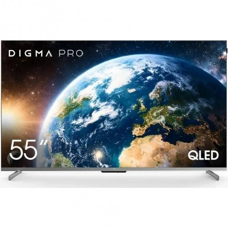 Телевизор Digma Pro QLED 55D Google TV Frameless черный графит/ч...