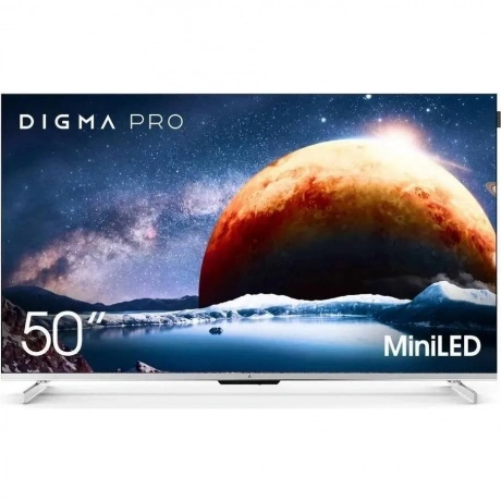 Телевизор Digma Pro Mini LED 50Q Google TV Frameless серебристый...