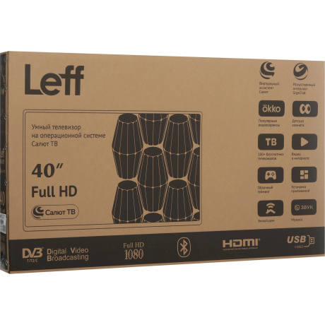 Телевизор LEFF 40" DLED FHD SALUT SMART 40F690T - фото 9