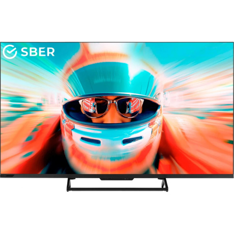 Телевизор Sber 43" SDF-43UQ7000MBA черный DLED+QLED UHD 60Hz Smart TV Салют ТВ 2GB/32GB