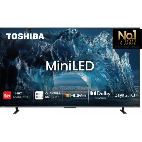 Телевизор Toshiba 65" 65Z680SET черный Mini-LED+QLED UHD 144Hz S...