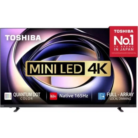 Телевизор Toshiba 75" 75Z770RE черный Mini-LED+QLED UHD 165Hz Sm...