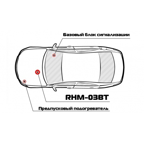 Радиомодуль моторного отсека Pandora RHM-03BT - фото 3