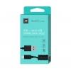 Дата-кабель витой BoraSCO USB - micro USB, 2А, 2м, черный