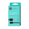 Дата-кабель BoraSCO USB - Type-C, 2A, 1м, черный