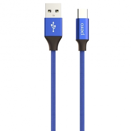 

Дата-кабель PERO DC-02 Type-C, 2.4А, 1м, синий