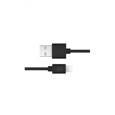 Дата-кабель BoraSCO USB - 8 pin, 2А, 1м черный - фото 3