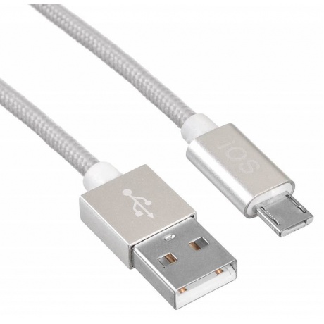 Кабель Buro BHP LGHT+MCR USB A(m) Lightning (m) Lightning (m) 1м белый - фото 2