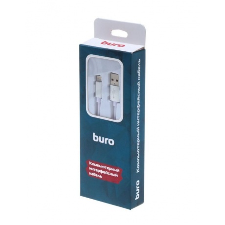 Кабель Buro BHP RET LGHT-W Lightning (m) USB A(m) 1м белый - фото 3
