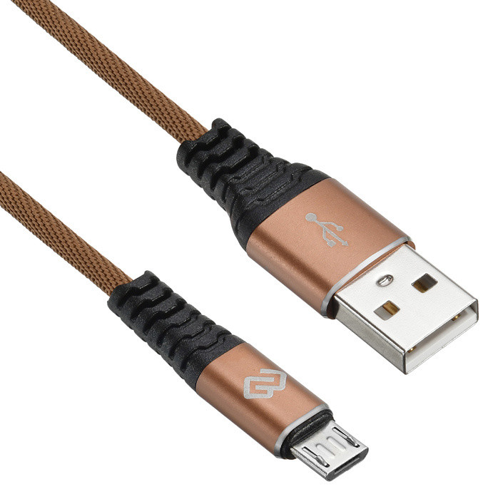 Кабель Digma USB A (m) micro USB B (m) 0.15м коричневый