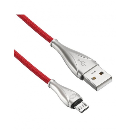 Кабель Digma USB A (m) micro USB B (m) 1.2м красный - фото 1