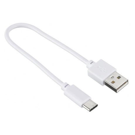 Кабель Digma USB A (m) USB Type-C (m) 0.15м белый - фото 2