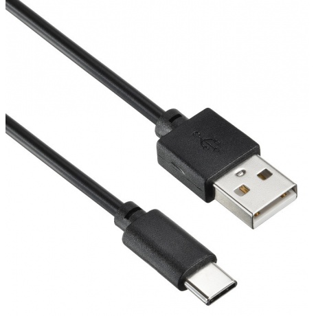 Кабель Digma USB A (m) USB Type-C (m) 2м черный - фото 1