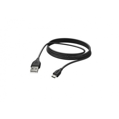 Кабель Hama 00173788 micro USB B (m) USB A(m) 3м черный - фото 1