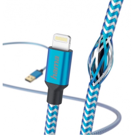 Кабель Hama 00178300 Lightning (m) USB A (m) 1.5м синий - фото 2