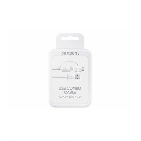 Кабель Samsung EP-DG930DWEGRU USB A(m) micro USB B (m) 1.5м белый - фото 1