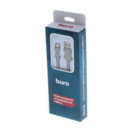 Кабель Buro BHP RET USB_MINI18 USB A(m) mini USB B (m) 1.8м серый - фото 4