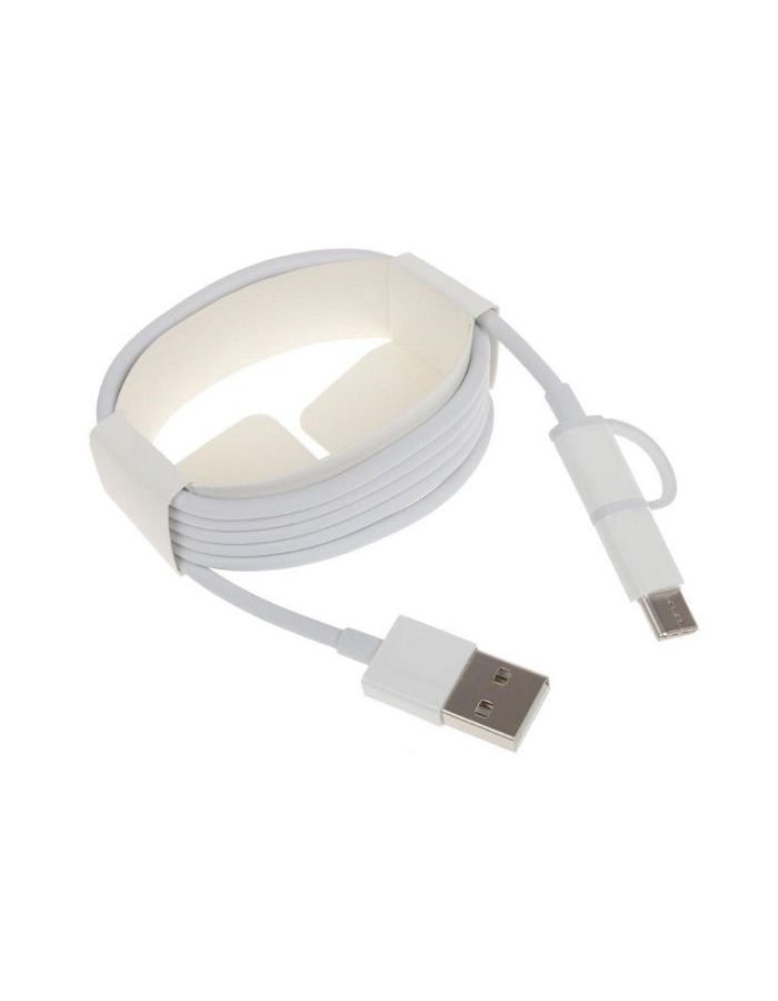 цена Кабель двойной Xiaomi Mi 2-in-1 USB Cable Micro USB to Type-C (100cm) SJV4082TY