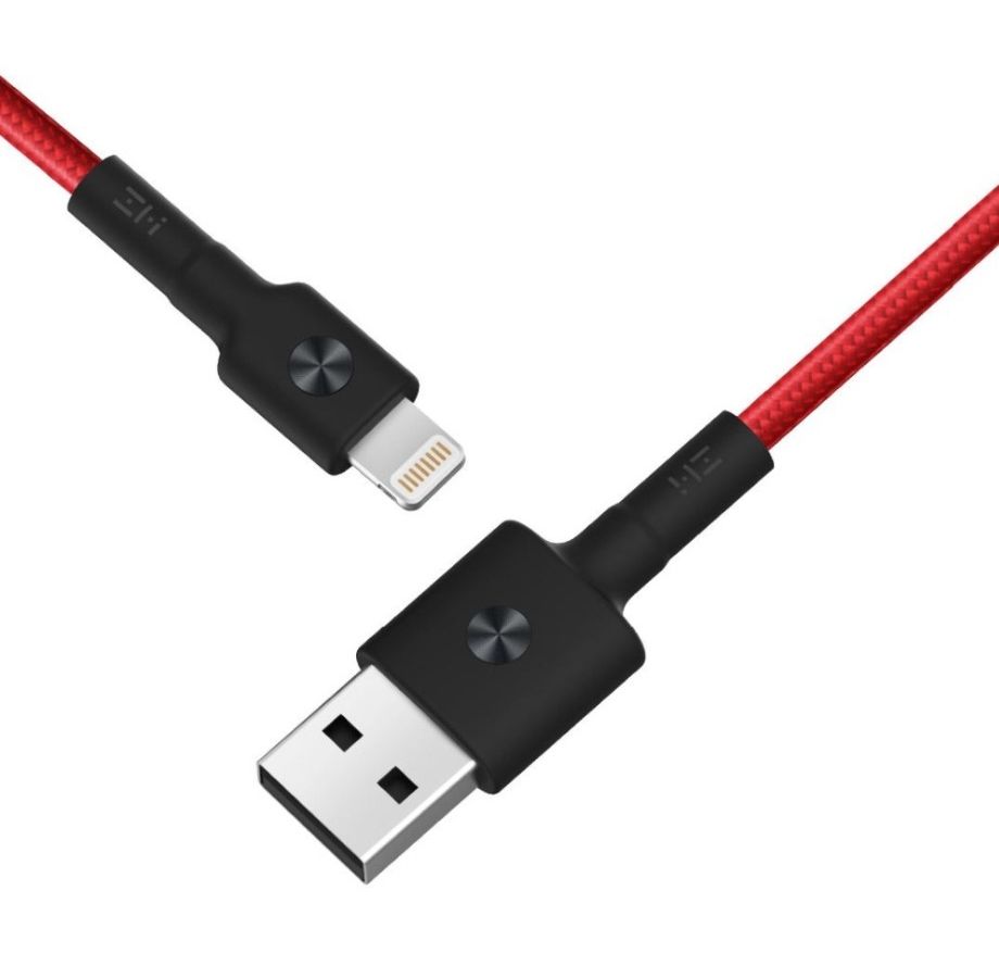 usb кабель zmi apple lightning mfi al803 al805 100 cm черный Кабель Xiaomi ZMI AL803 USB - Lightning MFi 100cm Red