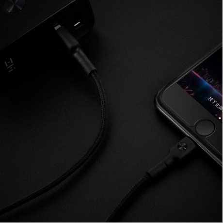 Кабель Xiaomi ZMI AL833 USB - Lightning MFi 200cm Black - фото 3