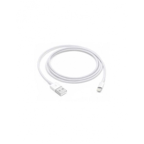 Кабель Apple USB (M)- Lightning (M), 1 м, белый - фото 1