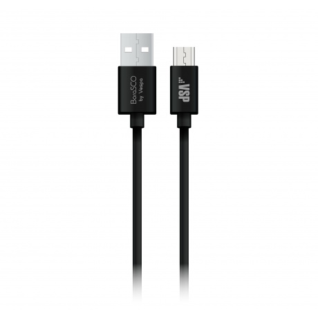 Кабель BoraSCO USB - Micro USB, 2А, 2м, черный - фото 2