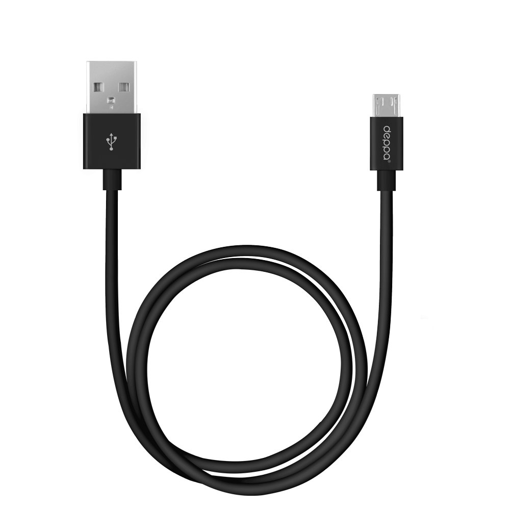 Кабель Deppa USB - micro USB 3м черный 72229