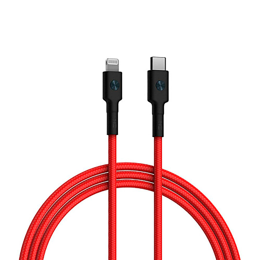 Кабель Xiaomi ZMI AL873 USB Type-C - Lightning ZMI 100cm Red anker powerline ii lightning kabel mfi gecertificeerd compatibiliteit met iphone x 8 8 plus 7 7 plus 6 6 plus 5 5 s en meer