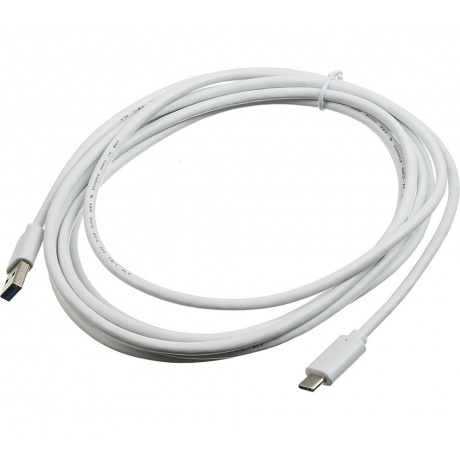 Кабель Buro BHP USB-TPC-3W USB 3.0 A(m) USB Type-C (m) 3м белый - фото 1