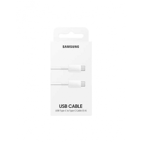 Кабель Samsung EP-DN975BWRGRU USB Type-C (m) USB Type-C (m) 1м белый (упак.:1шт) - фото 2