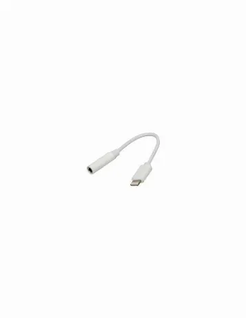 Переходник Buro BHP TPC-JCK USB Type-C (m) Jack 3.5mm (f) белый