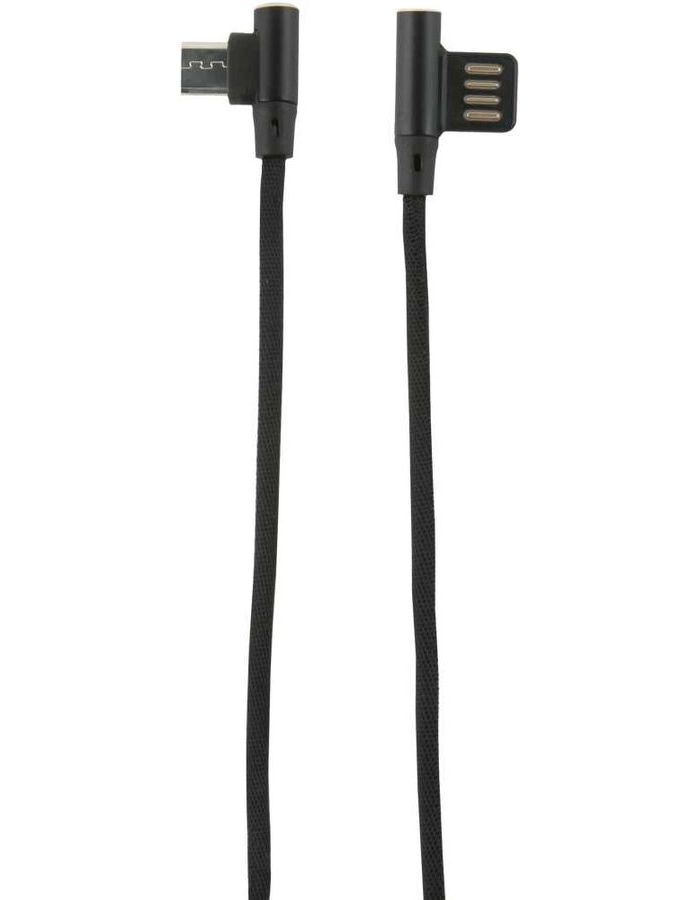 Кабель Redline Fit УТ000015523 micro USB B (m) USB A(m) 1м черный микро usb кабель с углом 90 градусов кабель для передачи данных шнур для зарядного устройства для samsung xiaomi аксессуары для быстрой зарядки usb