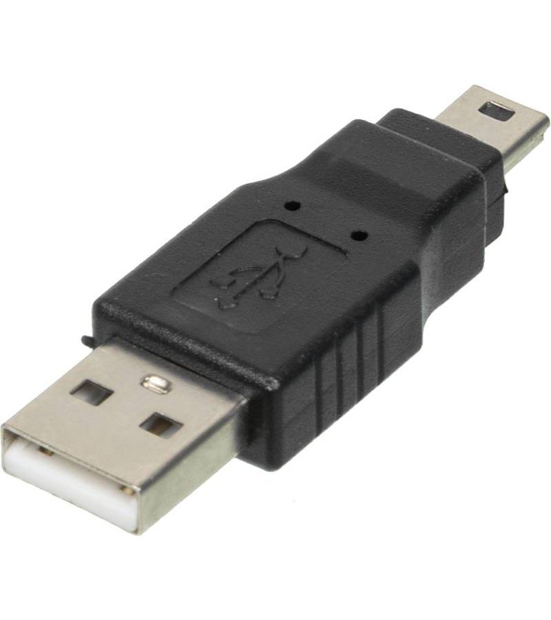 Переходник Ningbo mini USB B (m) USB A(m) черный кабель usb ningbo usb a m usb b m 841865