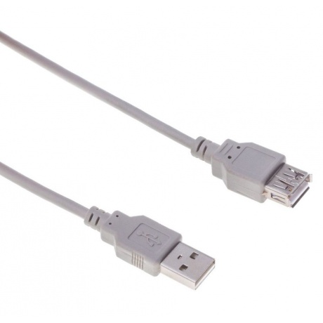 Кабель Buro BHP RET USB_AF30 USB A(m) USB A(f) 3м серый блистер - фото 3