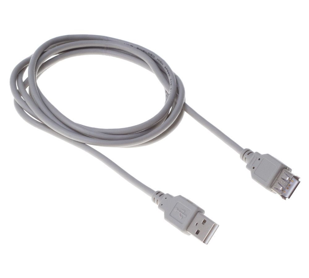 Кабель Buro BHP RET USB_AF30 USB A(m) USB A(f) 3м серый блистер buro bhp ret typec18 usb a m usb type c m 1 8м
