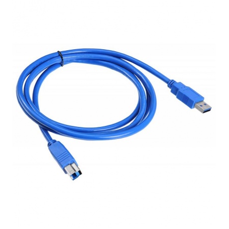 Кабель Buro USB3.0-AM/BM USB A(m) USB B(m) 1.8м синий - фото 1