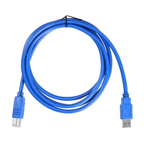 Кабель Buro USB3.0-AM/BM USB A(m) USB B(m) 1.8м синий - фото 2