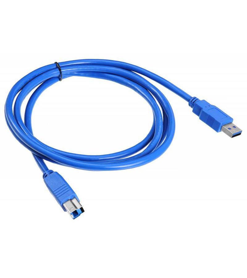 Кабель Buro USB3.0-AM/BM USB A(m) USB B(m) 1.8м синий цена и фото