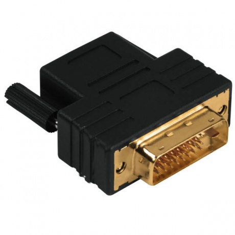 Адаптер Hama 00122237 DVI-D (m) HDMI (f) черный - фото 1